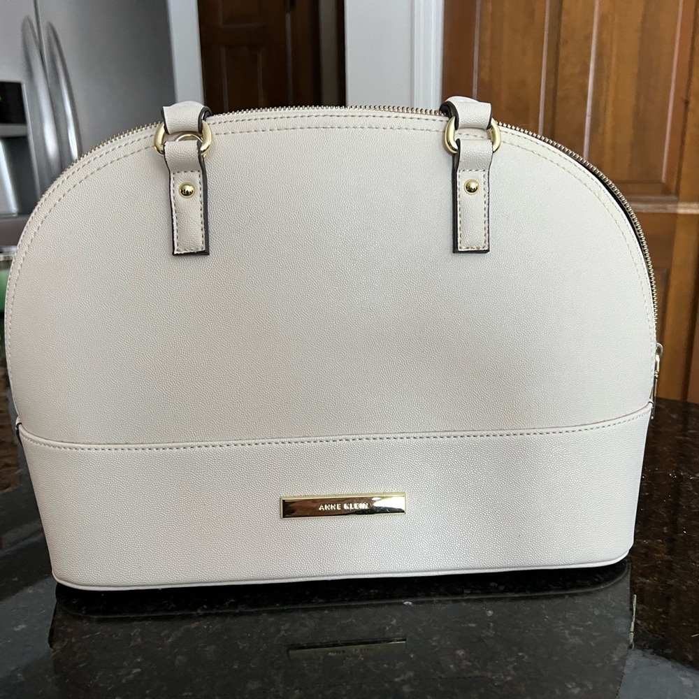 Anne Klein Elegant Cream Satchel